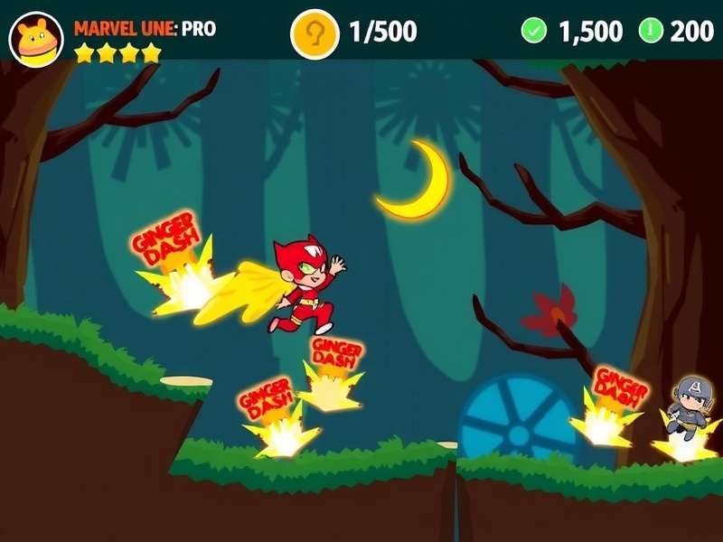 Ginger Dash Marvel gameplay screenshot